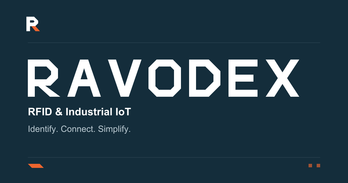RAVODEX · RFID & Industrial IoT · Identify. Connect. Simplify.