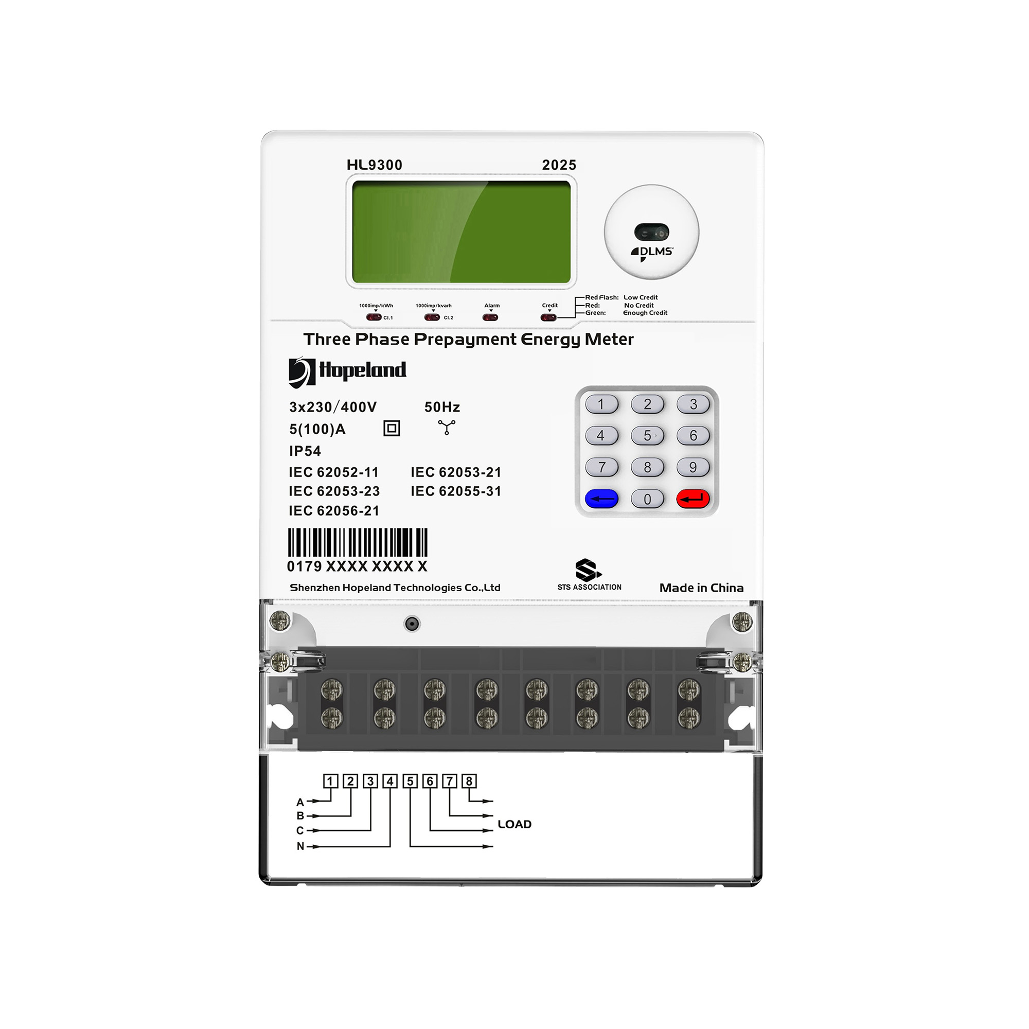 RVD-EM-1002 TriPay Utility Meter