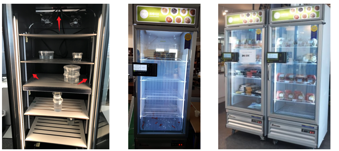 Supplier-published illustration for RFID Smart Retail Fridge in Korea